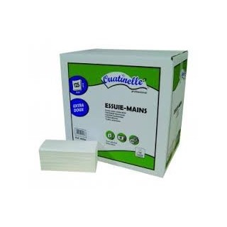 Essuie mains 2 plis enchevêtrés format 22 x 34 cm ecolabel