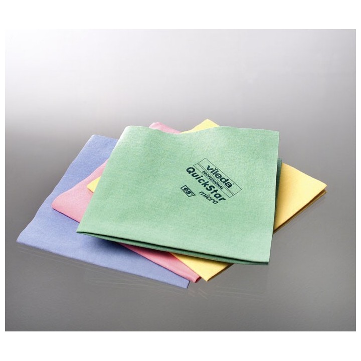 Lavette Quickstar rouge - 38x40cm - 1 x 5 unités