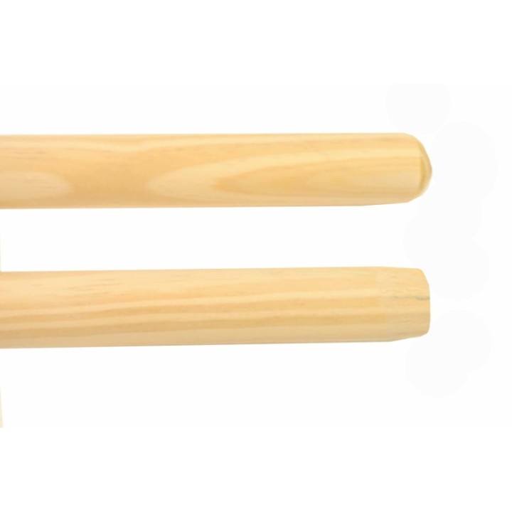 Manche bois brut 1.30 m  Ø24 mm embout à vis