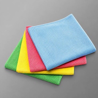 Lavette MicroTuff PLUS rouge - 38x38cm - 1 x 5 unités