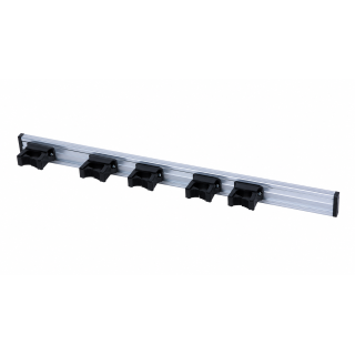 Porte balai mural aluminium 3 fixations 50cm