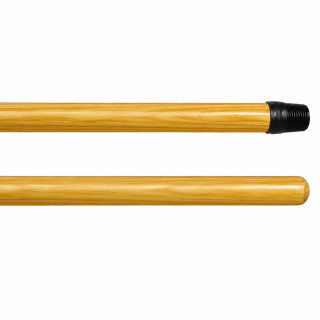 Manche bois vernis 1.40 m Ø24 mm embout à vis