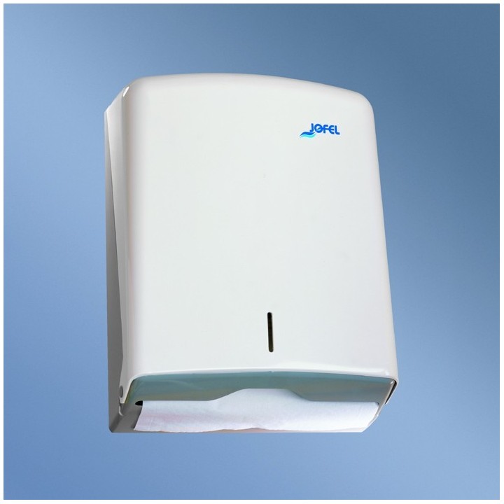 Distributeur papier Essuie-mains Z  ABS blanc