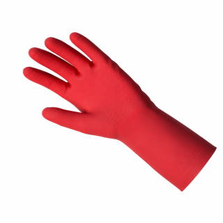 Gant de ménage ROSE latex Taille XL 9/10 - sachet de 12 paires