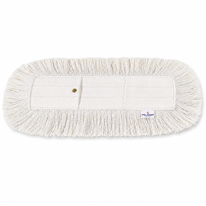 Frange-balai à boutons 100% coton 80cm pour support 370080