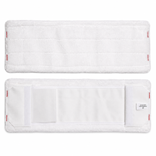 Frange à poches & 1 lien 40cm microfibre 40 x 13 cm coutures rouges