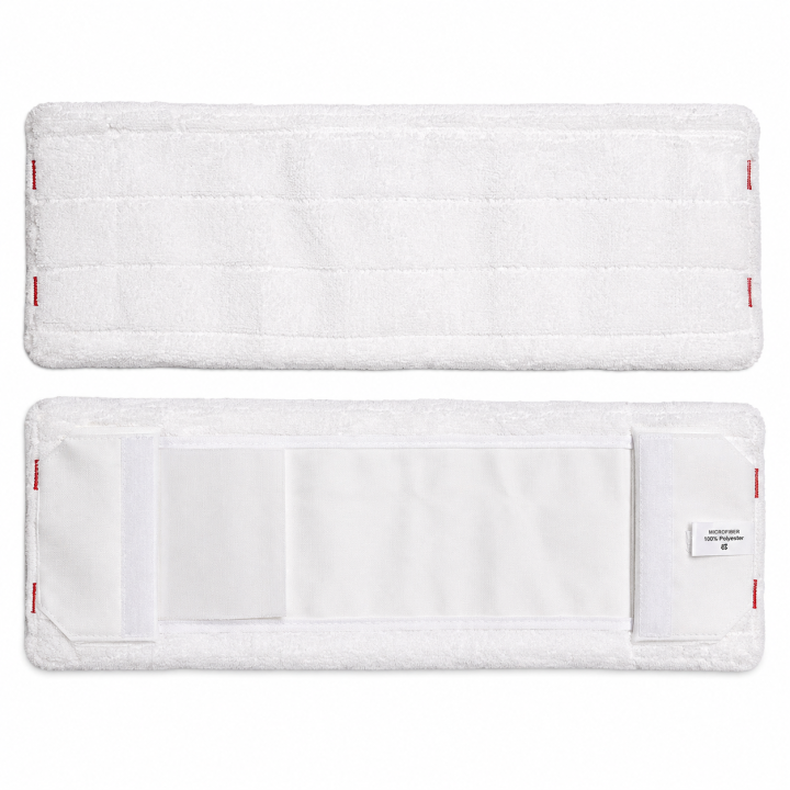 Frange à poches & 1 lien 40cm microfibre 40 x 13 cm coutures rouges