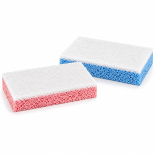 Eponge BLEUE abrasif BLANC 130 x 90 mm - 1 x 10 unités