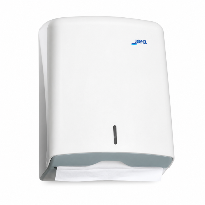 Distributeur papier Essuie-mains Z  ABS blanc