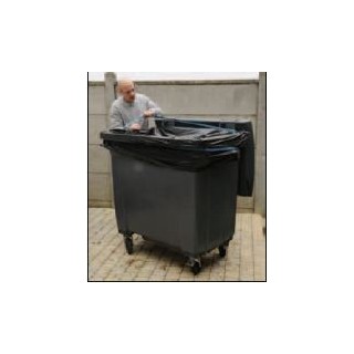 Housse container 240L noir 35µ  1 x 100 unités