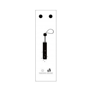 Sac transparent imprimé PETIT Parapluie 43x13 - 1x4000 unités