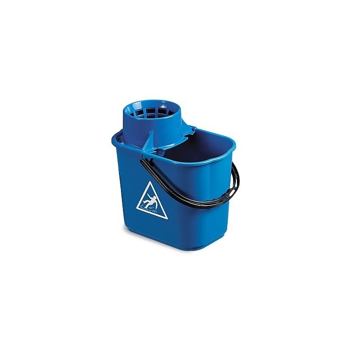 Seau 16 litres BLEU avec cône d'éssorage